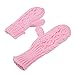 HDE Womens Winter Gloves Crochet Twist Cable Knit Hand Warmer Mittens,Pink,One Size