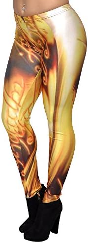BadAssLeggings Women's There Can Be Only One Leggings Small Yellow