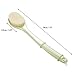G2PLUS Soft Bath Brush for Back with Long Handle, Body Shower Brush, Exfoliating Back Scrubber for Wet or Dry Brushing (Green)