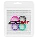 Swagmat Silicone Wedding Rings, 4 Pack Wedding Bands for Women (Pink, Turquoise, Black, Purple, Size 7)