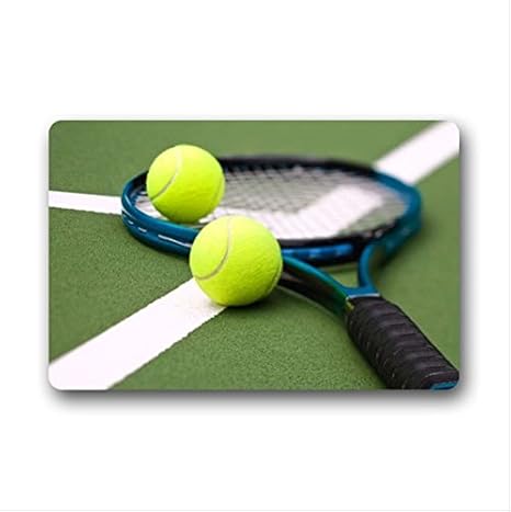 Amazon 面白いテニス Funny Tennis画像 玄関マット 泥落とし屋外 屋内 兼用 Diyフロアマット 布製 幅60x高37cm 並行輸入品 玄関マット オンライン通販