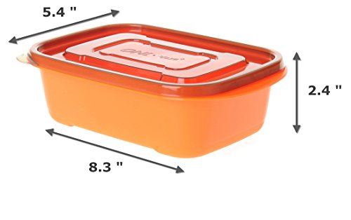 8-PACK Tenby Living Meal Prep Containers with Lids - Stackable Lunch Boxes and Portion Control Food Storage | Leak Resistant, Microwave & Freezer Safe | 30 oz. - Thumbnail 5