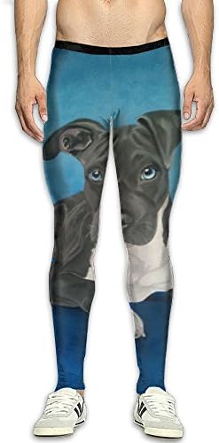 Pitbull Terrier Smooth Compression Pants Men Marathon Running Pants