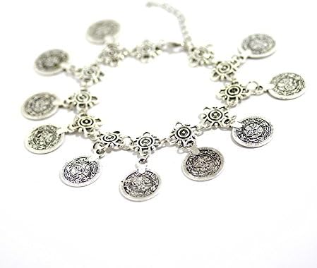 8" Ankle Bracelet Arabian Tribe Style Coin Tassel Anklet Jewelry by Most Original Gifts