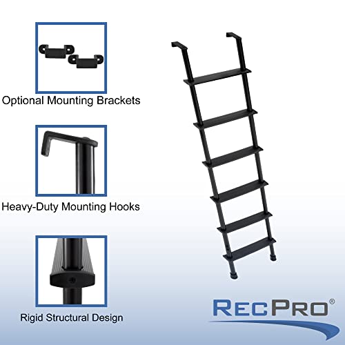 RecPro RV Bunk Ladder 60" Black or Silver Color Options Optional