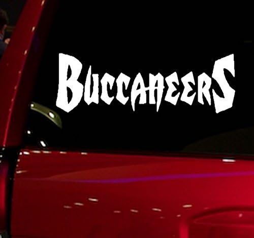 AUTO - STICKER - NFL - FOOTBALL - BUCCANEERS - DECAL - FOR - CAR - TRUCK - WINDOW - SUV - COOLER - MOTORCYCLE - HELMET - HARDHAT - NOTEBOOK - FOLDER - MACBOOK - COMPUTER (BUCCANEERS)