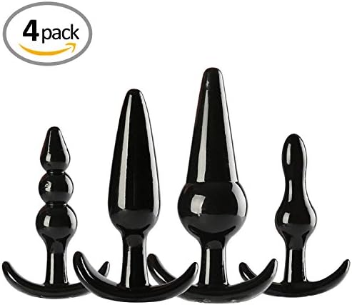 4 Pack Medical Silicone Toy for Him and Her - Black