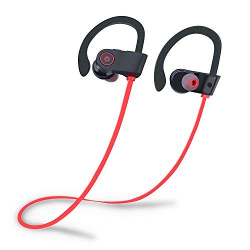 Bluetooth Headphones, BYZ Wireless Earphones Waterproof IPX7, Wireless Earbuds Bluetooth 4.1, Deep Bass HiFi Stereo, 8Hrs Playback, Noise Cancelling in-Ear Headset for Workout, Running, Gym