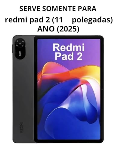 Capa Para Xiaomi Redmi Pad 2 (2025) Kit Completo (Preto).