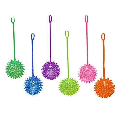 12 Pack LED Light Up Jelly Spike YoYo Balls Party Favors Pricepulse