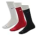 Nike Unisex Dry Cushion Crew Training Sock (3 Pair) (Red/White/Black, X-Large)