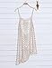 shermie Women's Hollow Out Swimsuit Cover Ups Hollow Out Short Beach Bikini Coverups Beige Small
