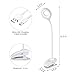 Miady 20 LED Clip On Reading Light Eye Protection Book Light, Dimmable, 360° Flexible, Touch Control, USB Rechargeable and Built-in 2200mAh Battery - Warm White