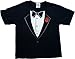 Ann Arbor T-shirt Co. Big Boys' Tuxedo Tee | Kid's Wedding Youth & Toddler Shirt