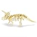 3D Wooden Animal Puzzle T-rex,Spinosaurus,Longhom,Brontosaurus,Tricerotops,Stegosaurus 3D DIY Assembly Model Gift Toy for Kids and Adults (6 Piece/Set)