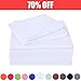 Twin Size Bed Sheet Set - 3 Piece (White),Super Soft Microfiber 1800 Thread Count Luxury Egyptian Sheets with 16-Inch Deep Pocket Wrinkle and Hypoallergenic by Best Season