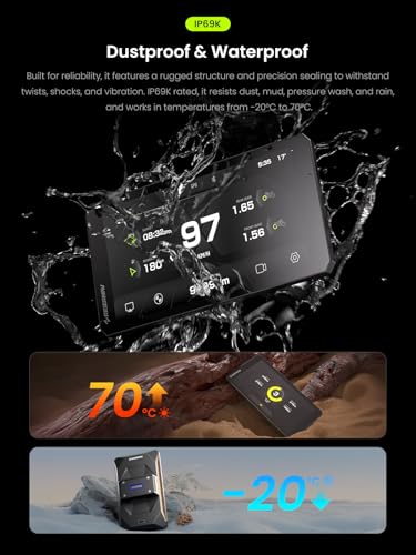 RiderNav R7M 7" Wireless Motorcycle CarPlay & Android Auto for BMW Motorcycles - Native Wonder Wheel & Action Camera Control (GoPro/Insta360)| TPMS/RPM| OTA Updates|1200-Nit IP69K GPS | Nav Prep 5/6