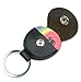 StaiBC Guitar Picks Holder Case Black Leather Keychain Plectrum Cases Bag