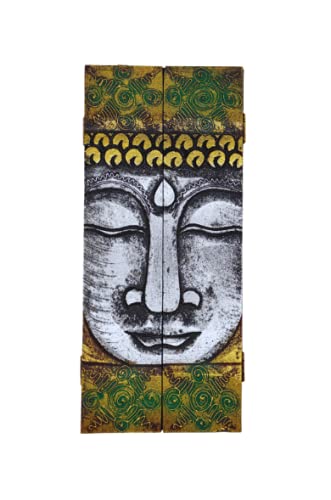 SusggO Hanging Keys for Wooden Wall Buddha Cabinet Keys, Hanger Keys, Handmade Artwork Organizer Keyring Decoration Home Decorative (Gold Box)