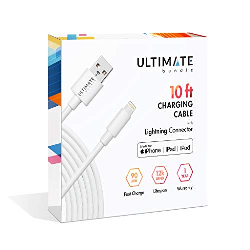 Ultimate 10ft Lightning Cable, Apple MFi Certified, iPhone Charger