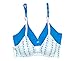 Trimfit Girls' Lightly Lined Wirefree Cotton Bra (Pack of 2), Diagonal Hearts/Blue, 36A