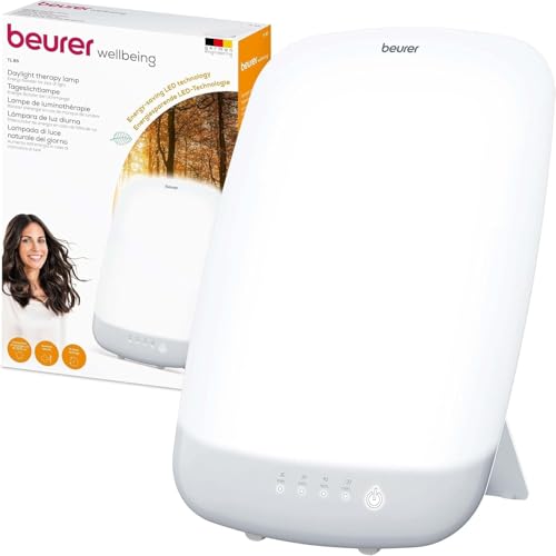 Beurer TL 85 lampe lumière du jour, simulation de la lumière du jour, intensité lumineuse de 14.000 Lux, dispositif médical, avec minuterie, luminothérapie manque de lumière