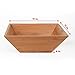 SM Bowls Bamboo Salad Bowl w/ Serving Hands: Sustainable set includes large square bowl and matching salad servers
