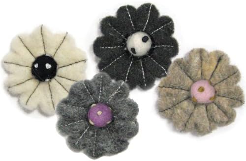 Dimensions Needlecraft Felt Embellishments, Neutral Flower Mix
