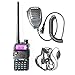 BaoFeng UV-5R Dual Band Handheld Two Way Radio Rechargeable Ham Walkie Talkie with Free Earpiece & Speaker Mic primary