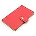 Business Card Holder Book PU Leather 240 Name Cards Organizer (Red)