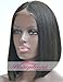 Short Human Hair Wig Middle Part Bob Wigs Brazilian Silky Straight Best Remy Hair Lace Front Wig For Black Women 150 Density 12 inches Natural Color