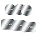 aLLreLi 6 Pack Metal Plates with Adhesive for Car Mount Phone Holder Cradle, 3 Pack Rectangular and 3 Pack Round