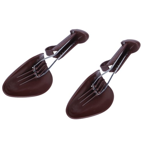 10 pair of Women Practical Plastic Adjustable Length Shoe Organizers Spring Shoe Stretchers (Dark Purple) - Thumbnail 2