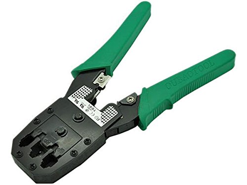 CNAweb Network Plug Crimping Tool 3 in 1 Modular Crimping Tool for RJ11, RJ12, RJ45