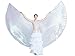 Dance Fairy Belly Dance White Colorful Yarn Iridescent Isis Wings