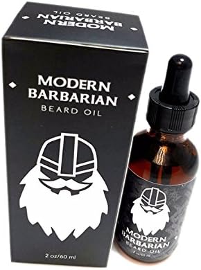 Modern Barbarian Beard Oil 2 oz 100 Pure Organic Natural Unscented for Groomed Beard Growth Mustache Skin for Men Jojoba Avacado and Argan Oil