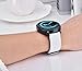V-MORO for Galaxy Watch 42mm / Gear Sport Bands, 20mm Soft Leather Band Bracelet Strap Wristband for Samsung Galaxy Watch 42mm R810 & Samsung Gear Sport Watch/Garmin Vivoactive 3 Men Women White