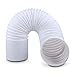 Rhodesy Portable Air Conditioner Exhaust Hose Extension 5.9 Inch Diameter 59 Inches Length White