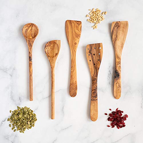Tramanto Olive Wood Utensil Set - Image 6