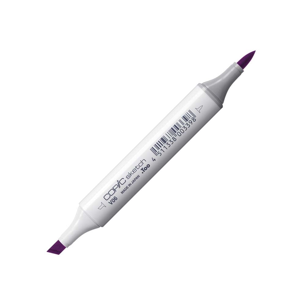 Copic Sketch Coloured Marker Pen - (V-06) Lavender, For Art & Crafts, Colouring, Graphics, Highlighter, Design, Anime, Professional & Beginners, Art Supplies & Colouring Books — image 1