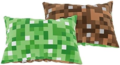 Weaver Bay - Green/Brown Pixel Reversible Design - Pair of Pillowcases