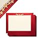24-Sheet Certificate Paper - Letter Size Blank Diploma Paper, Metallic Red Border Specialty Award Paper, Printer Friendly, Red, 8.5 x 11 Inches