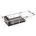 mDesign Modern Expandable Adjustable Over-Sink Dish Drainer - Kitchen Organizing Center - Drain and Dry Wine Glasses, Silverware, Bowls and Dishes - Aluminum - Silver/Smoke Gray