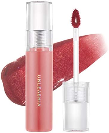 【UNLEASHIA】アンリシア ノンスティッキーダズルティント 5.5g ＃グローデイ Glow Day 口紅 リップスティック リップクロス ラメ入り メイク 韓国コスメ