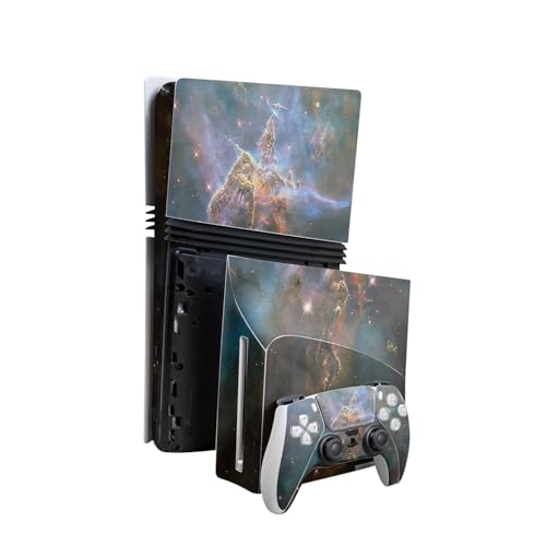 Skin Compatible with PlayStation 5 Pro Bundle + Disc Drive for PS5 - Eagle Nebu…