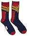 Marvel Captain Marvel Costume Men's 2 Pack Casual Crew Socks