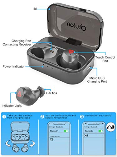 1 Bluetooth+Earbuds+Headphones+Waterproof+Earphones
