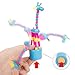 PROLOSO Finger Puppets Wooden Push Up Toys Press Base Thumb Puppets 6 Pcs (Giraffe)