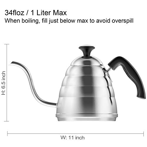 1 Gooseneck+Coffee+Stainless+Thermometer+Temperature