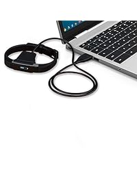 Cargador para Fitbit Alta HR, cable de energía USB KingAcc de reemplazo para Fitbit Alta HR, ritmo cardíaco, pulsera de fitness, reloj inteligente (3 pies)